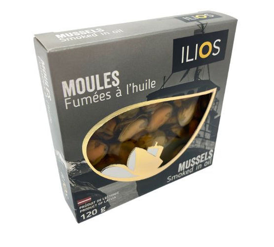 Ilios Smoked Mussels in Oil 120g