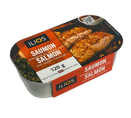 Ilios Smoked Salmon with Chili pepper 120g