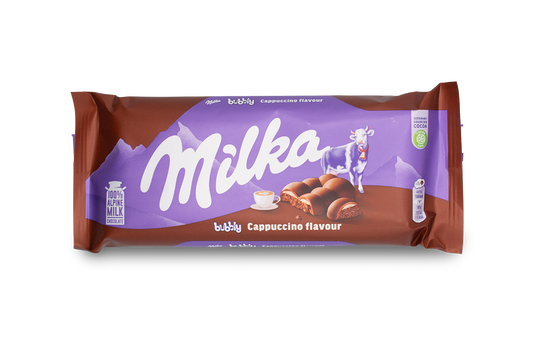 Milka bubbly Cappuccino flavour 97g