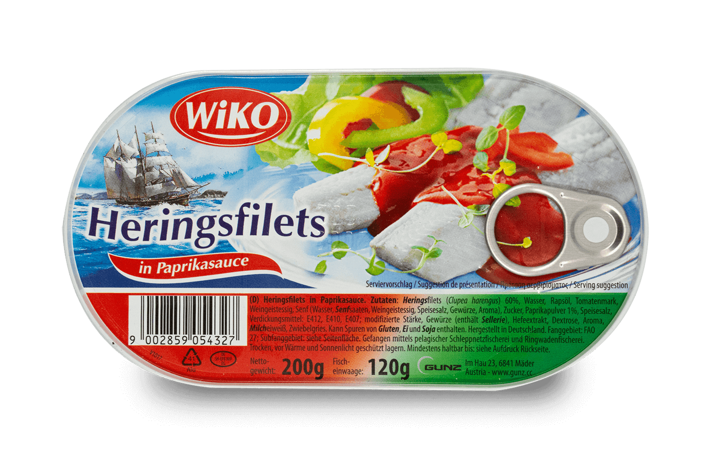 Wiko Herring Fillets in Paprika Sauce 200g