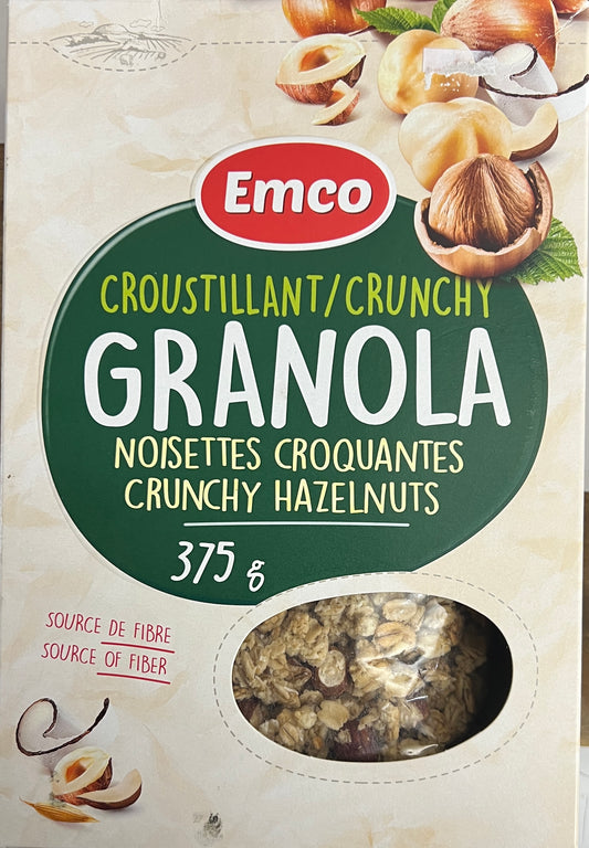 Emco Crunchy Granola Crunchy Hazelnuts 375g