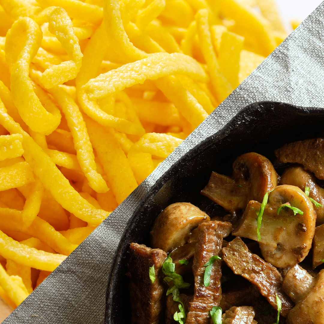 Handmade Beef Stroganoff with Spaetzle (frozen)