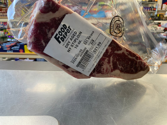 Dry Aged NY Stiploin 10oz In-store only