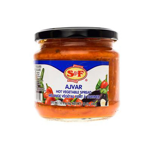 S&F Ajvar Vegetable Spread Hot 375ml