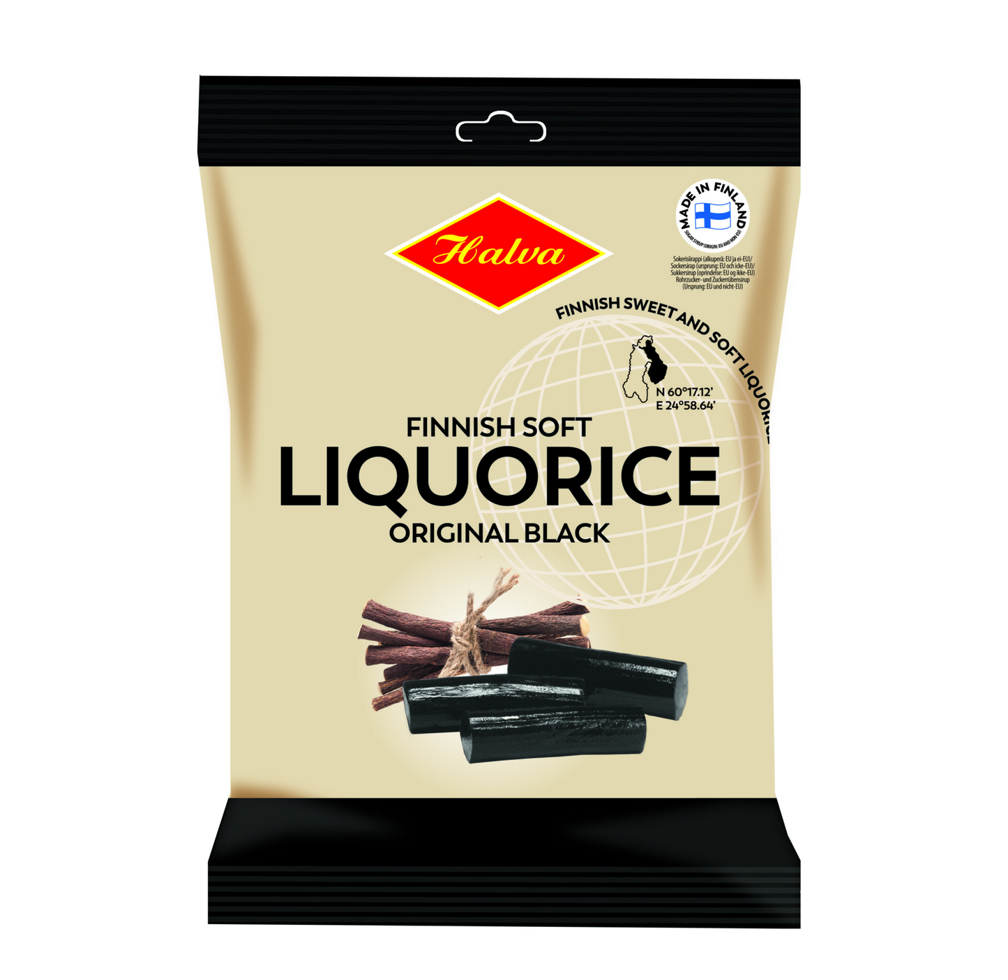 Halva Sweet and Soft Licorice Original Black 200g