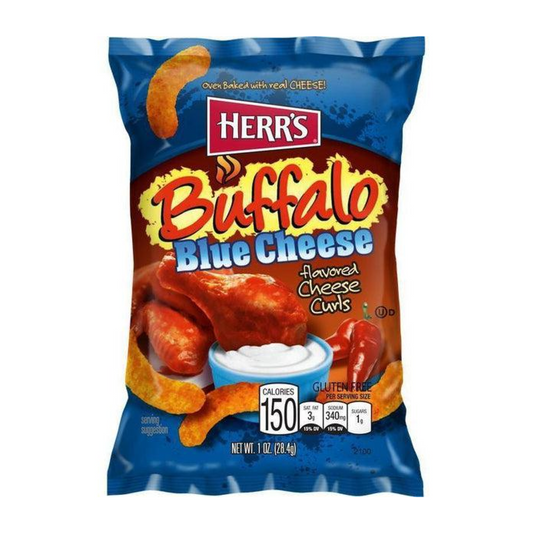 Herr's Buffalo Style Blue Cheese Flavoured Cheese Curls 184g
