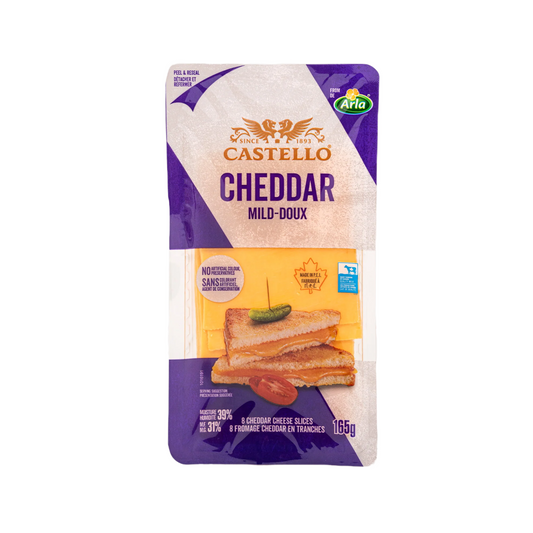 Castello Mild Cheddar Slices 165g