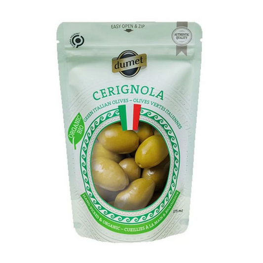 Dumet Cerignola Green Italian Olives 375ml