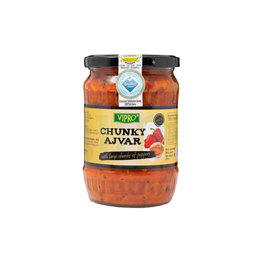 Vipro Chunky Ajvar with Chunks of Peppers 550g