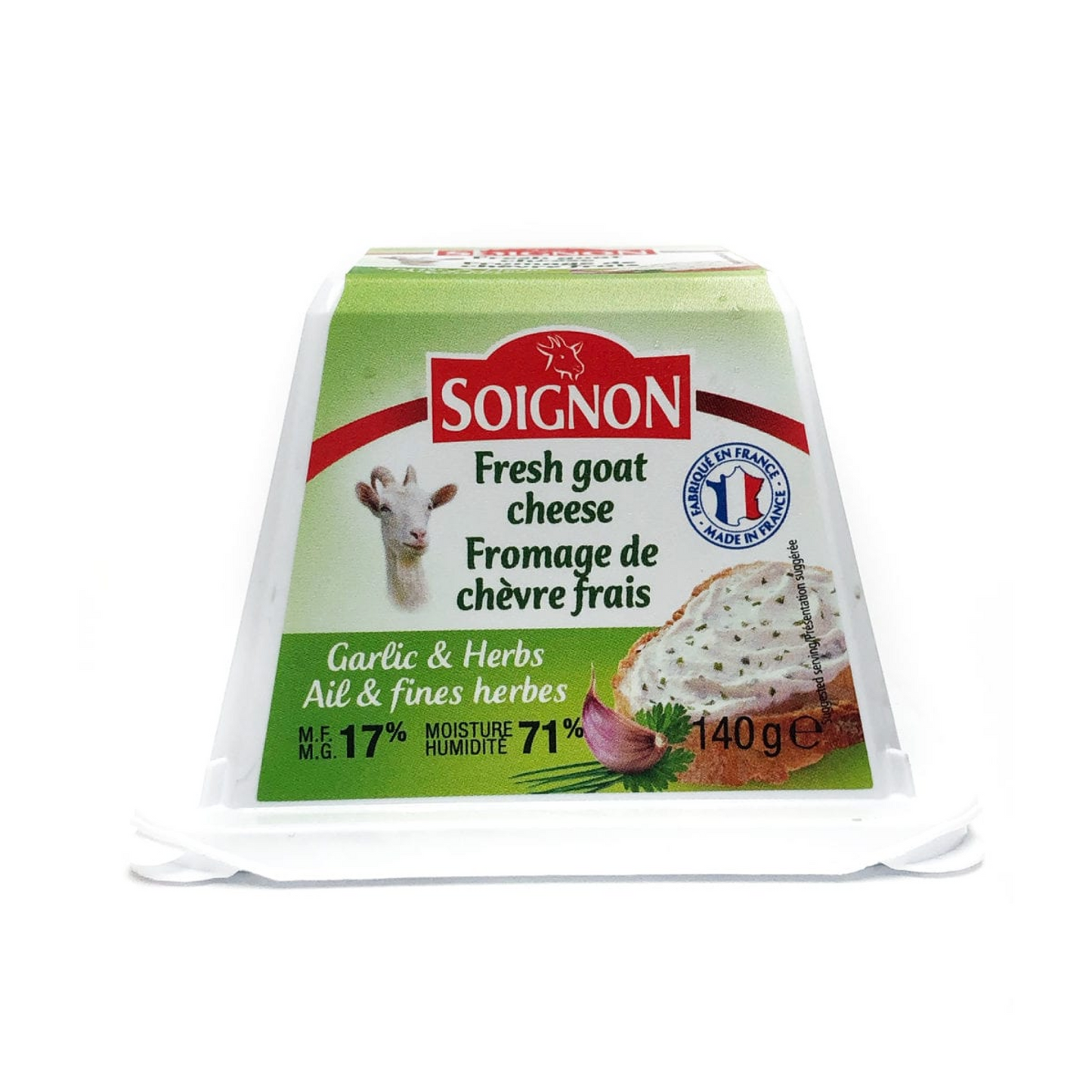 Soignon Fresh Goat Garlic/Herb 140g