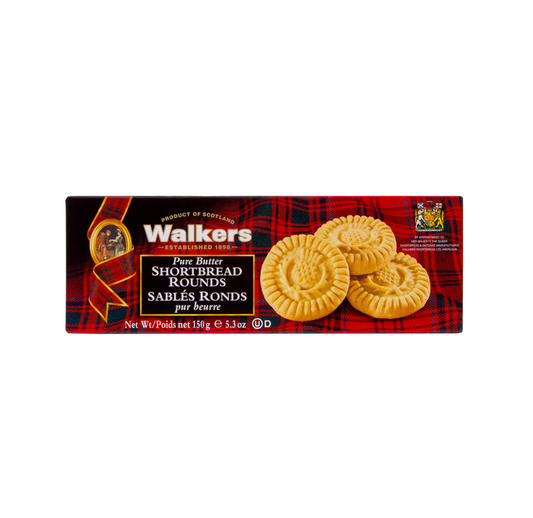 Walkers Pure Butter Shortbread Rounds 150g