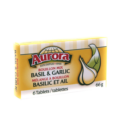 Aurora Bouillon Basil & Garlic 66g