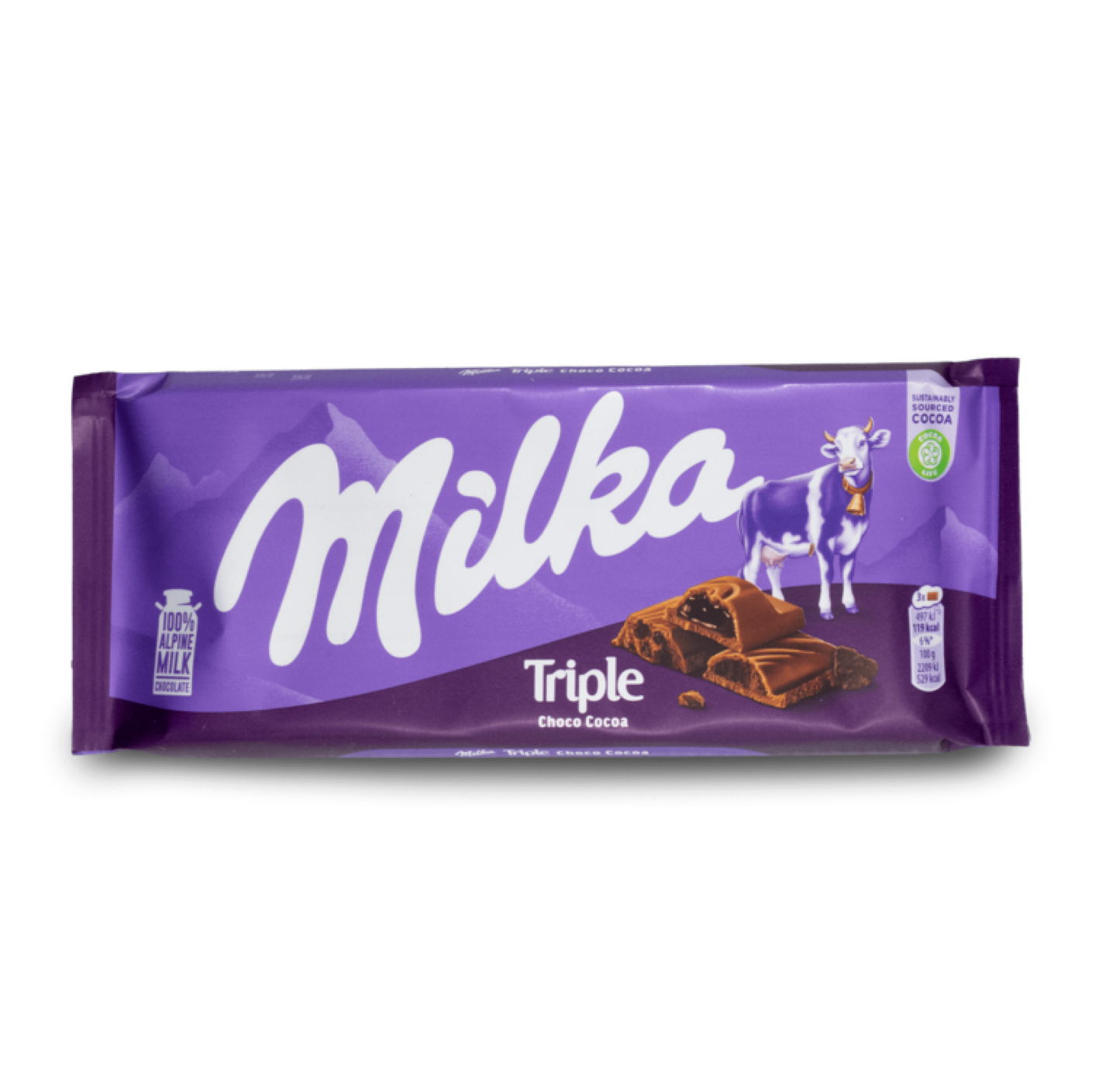 Milka Triple Choco Cocoa 90g