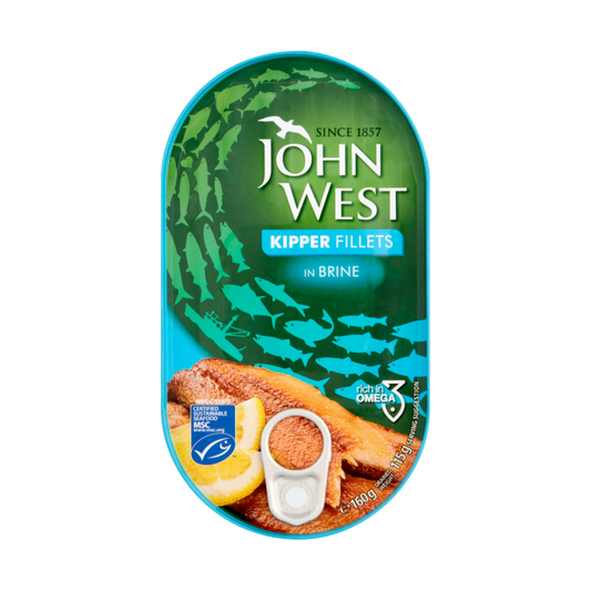 John West Naturally Smoked Kippered Herring Fillets in Brine 190g