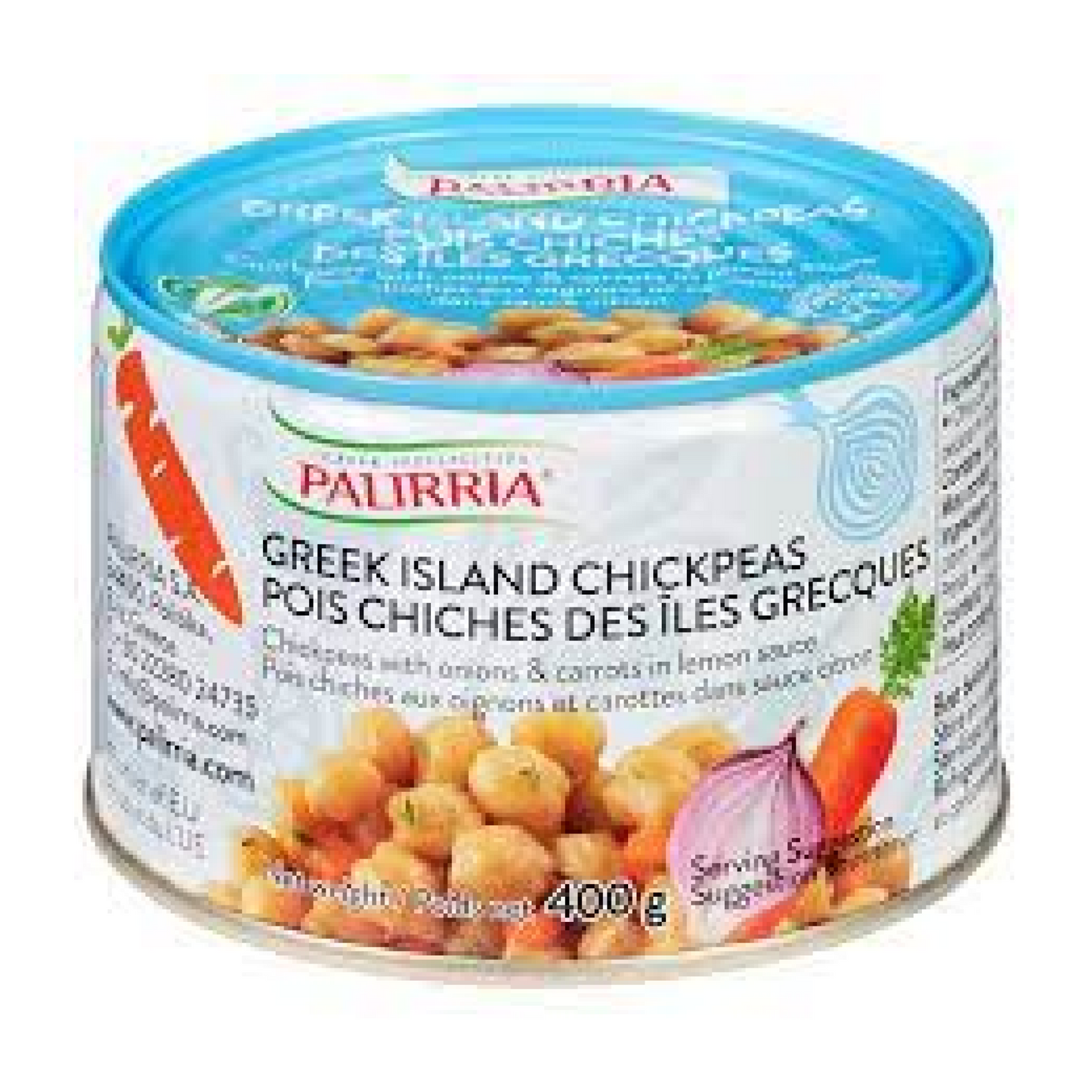 Palirria Greek Island Chickpeas with Onions and Carrots in Lemon Sauce 400g