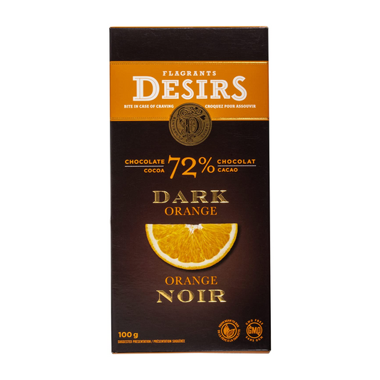 Flagrants Desirs Dark Chocolate Bar with Orange 100g