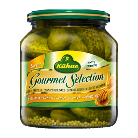 Kühne Gourmet Selection Sweet Pickled Gherkins 500ml