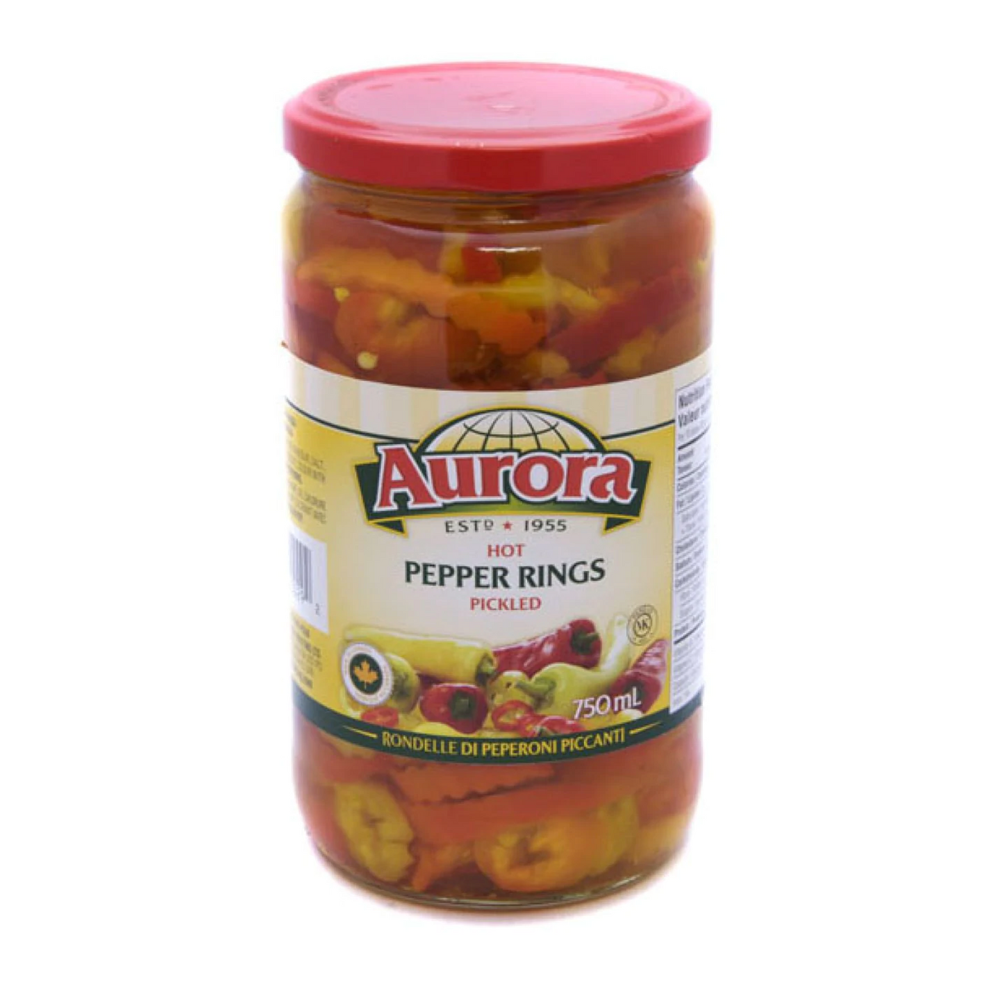 Aurora Pickled Hot Pepper Rings 750ml