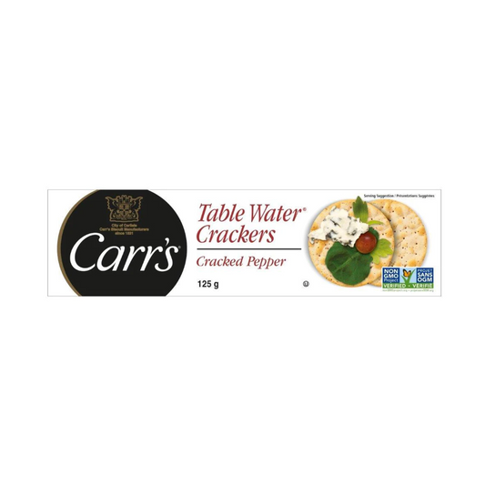 Carr's Cracked Pepper Table Water Crackers 125g