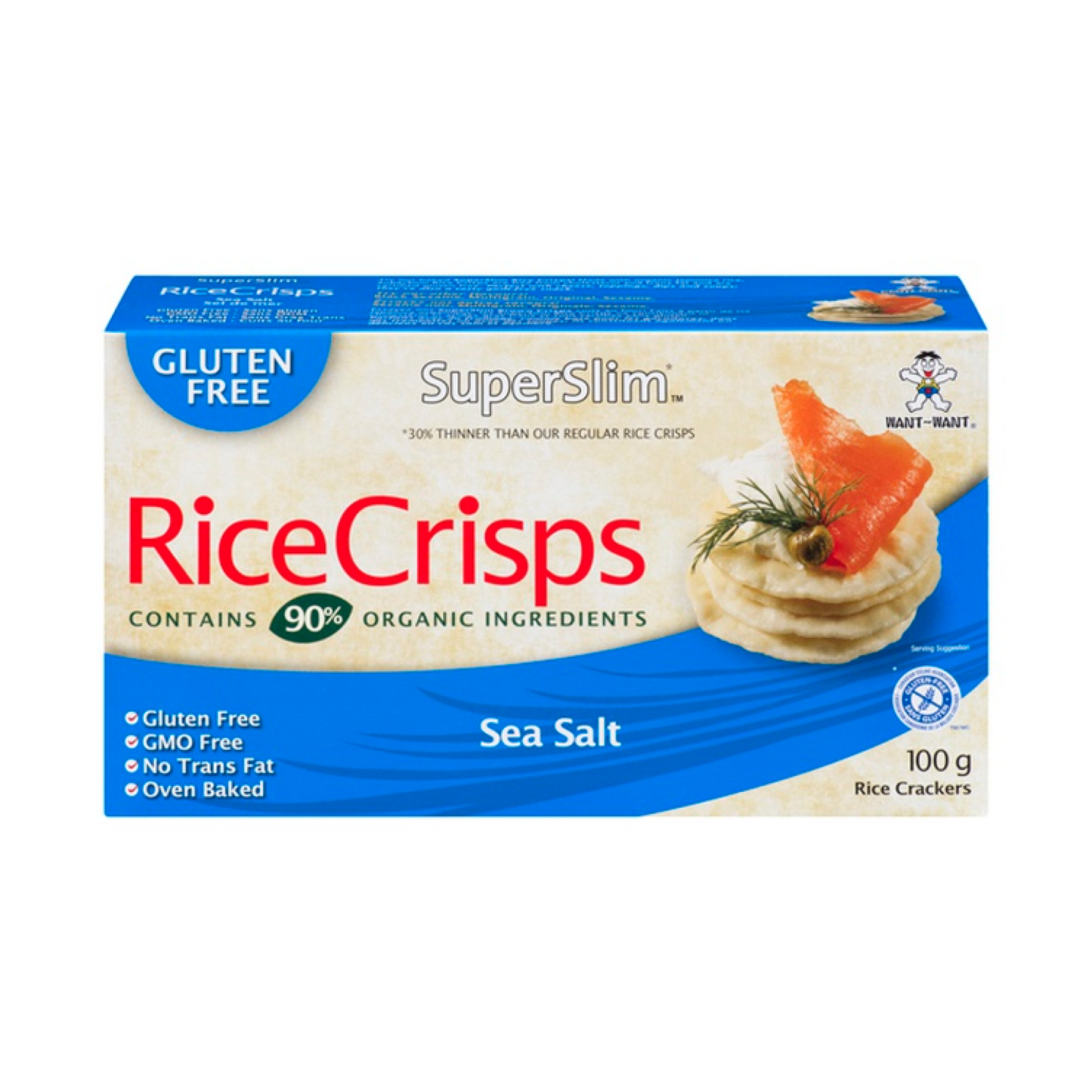 SuperSlim Sea Salt Rice Crisps 100g