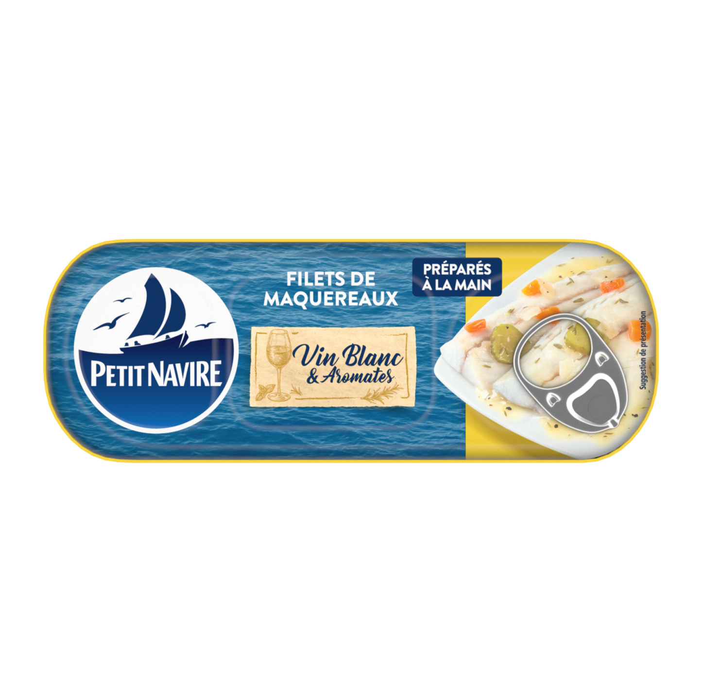 Petit Navire Mackerel Fillets with White Wine 175g