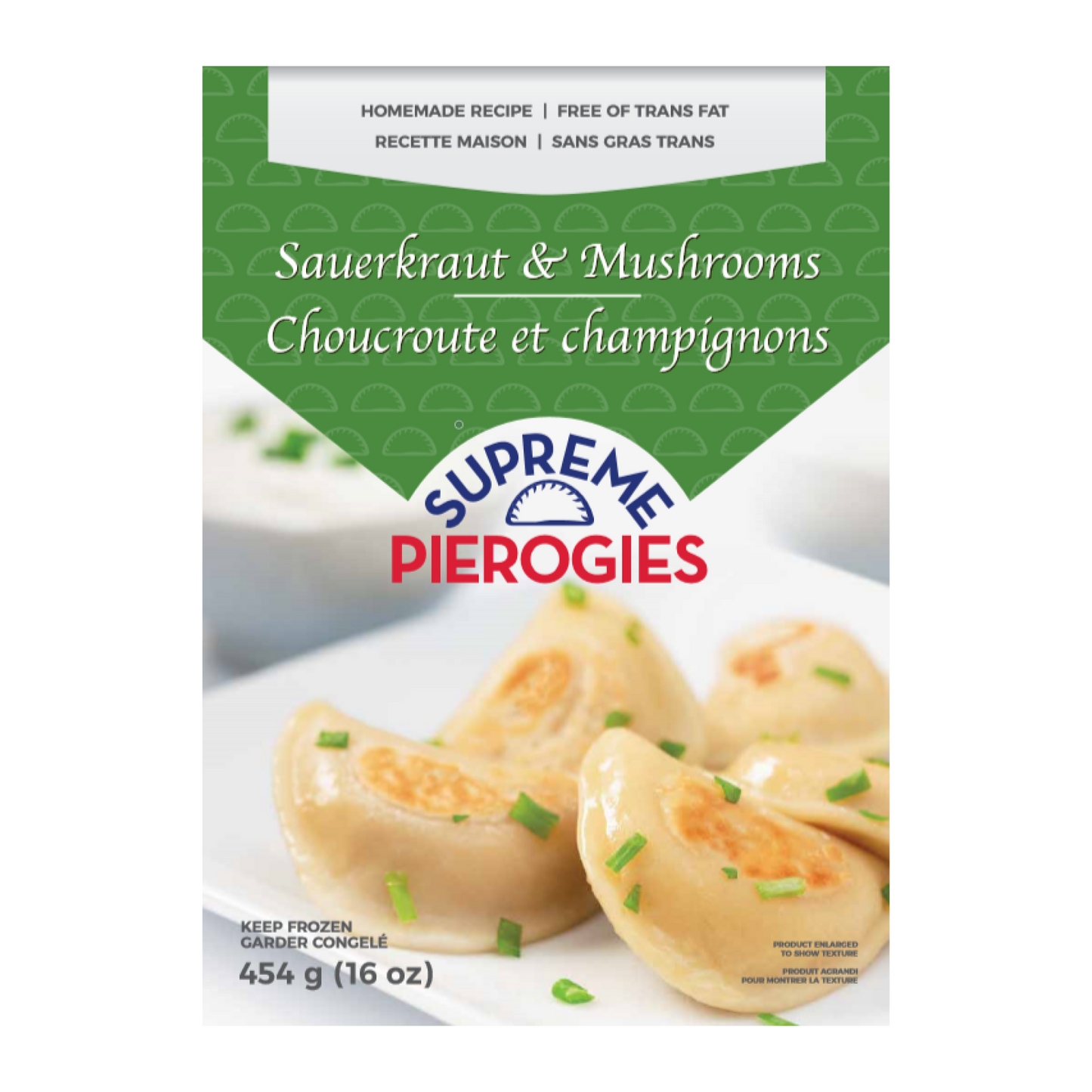 Supreme Pierogies Sauerkraut and Mushroom