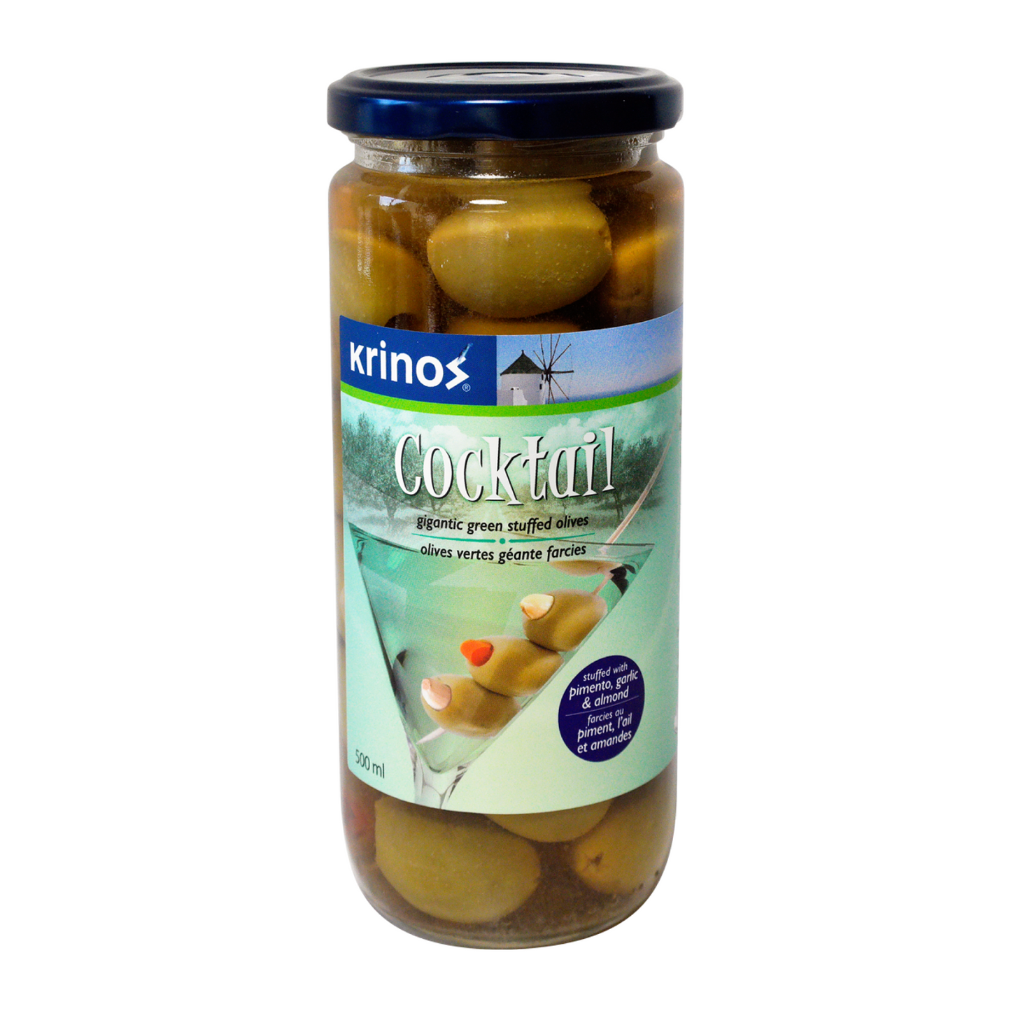 Krinos Cocktail Olives Pitted 500ml