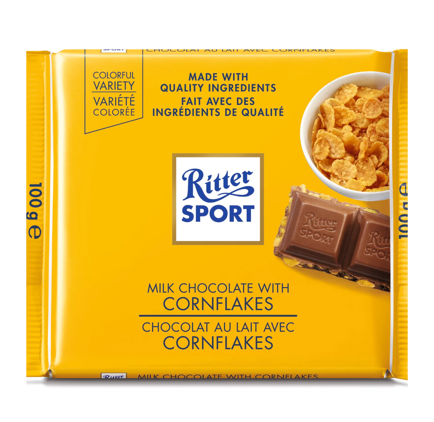 Ritter Sport Milk Chocolate with Corn Flakes 100g