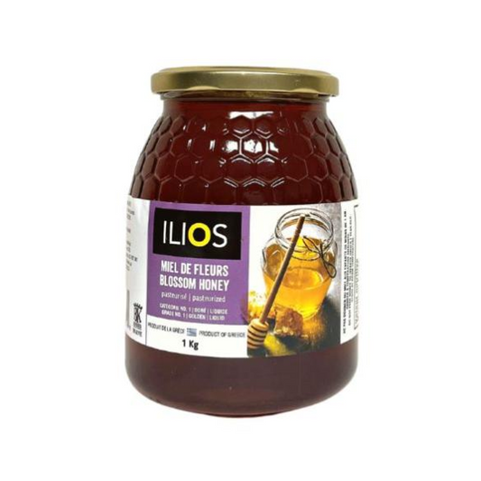 Ilios Pasteurized Blossom Honey 1KG