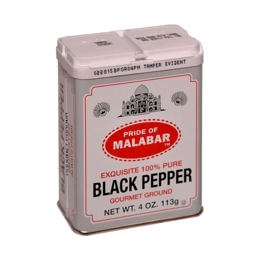 Pride of Malabar Exquisite Pure Black Pepper Gourmet Ground 113g