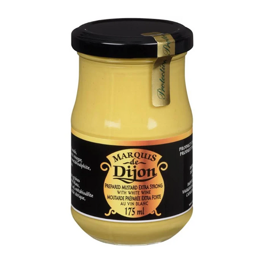 Marquis de Dijon Extra Strong Prepared Mustard with White Wine 175ml