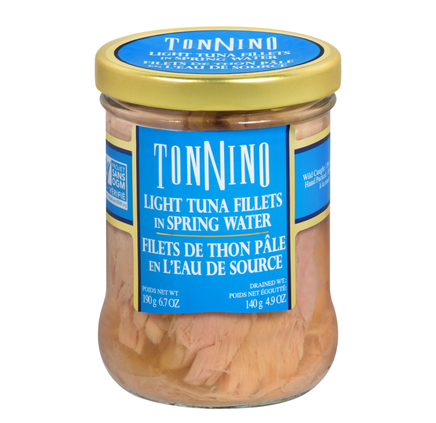 Tonnino Light Tuna Fillets in Spring Water 190g