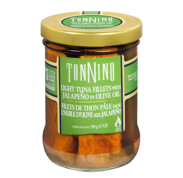 Tonnino Light Tuna Fillets with Jalapeno in Olive Oil 190g Food Depot