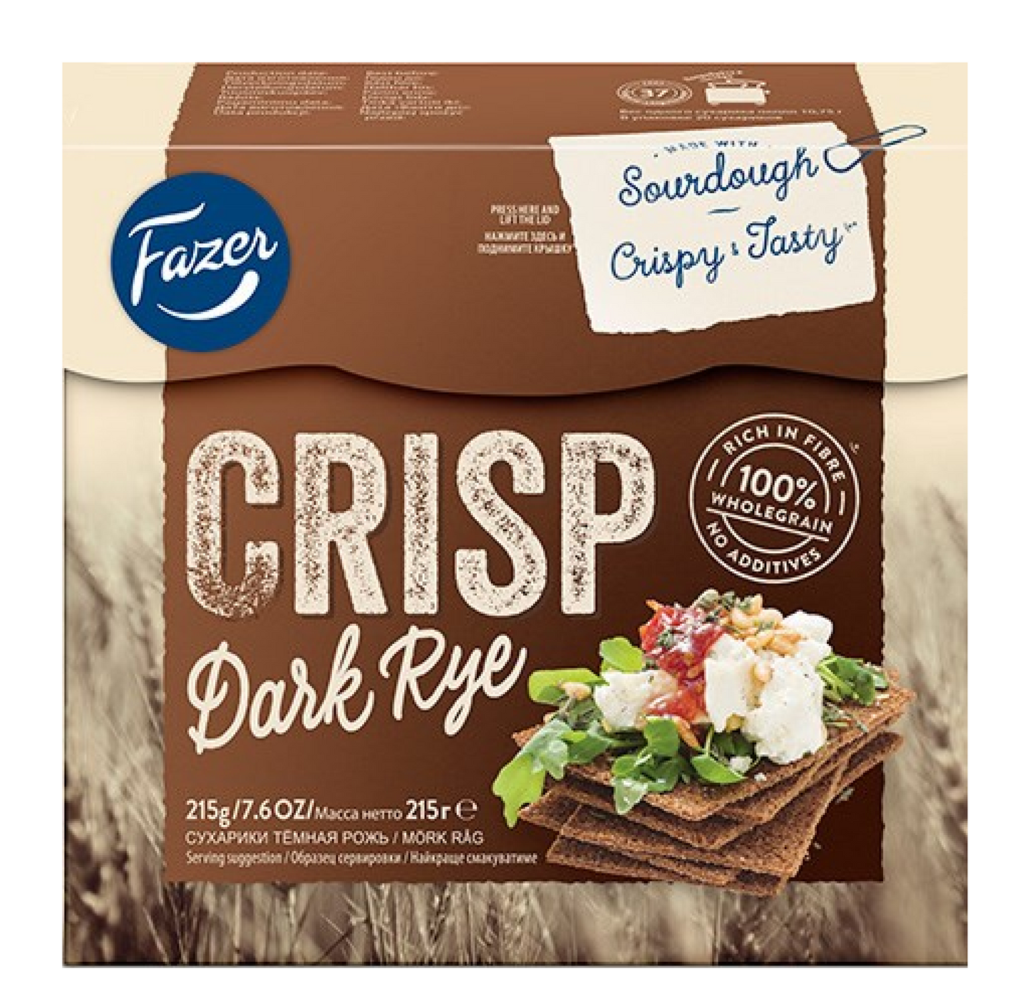 Fazer Dark Rye Sourdough Crisp 250g