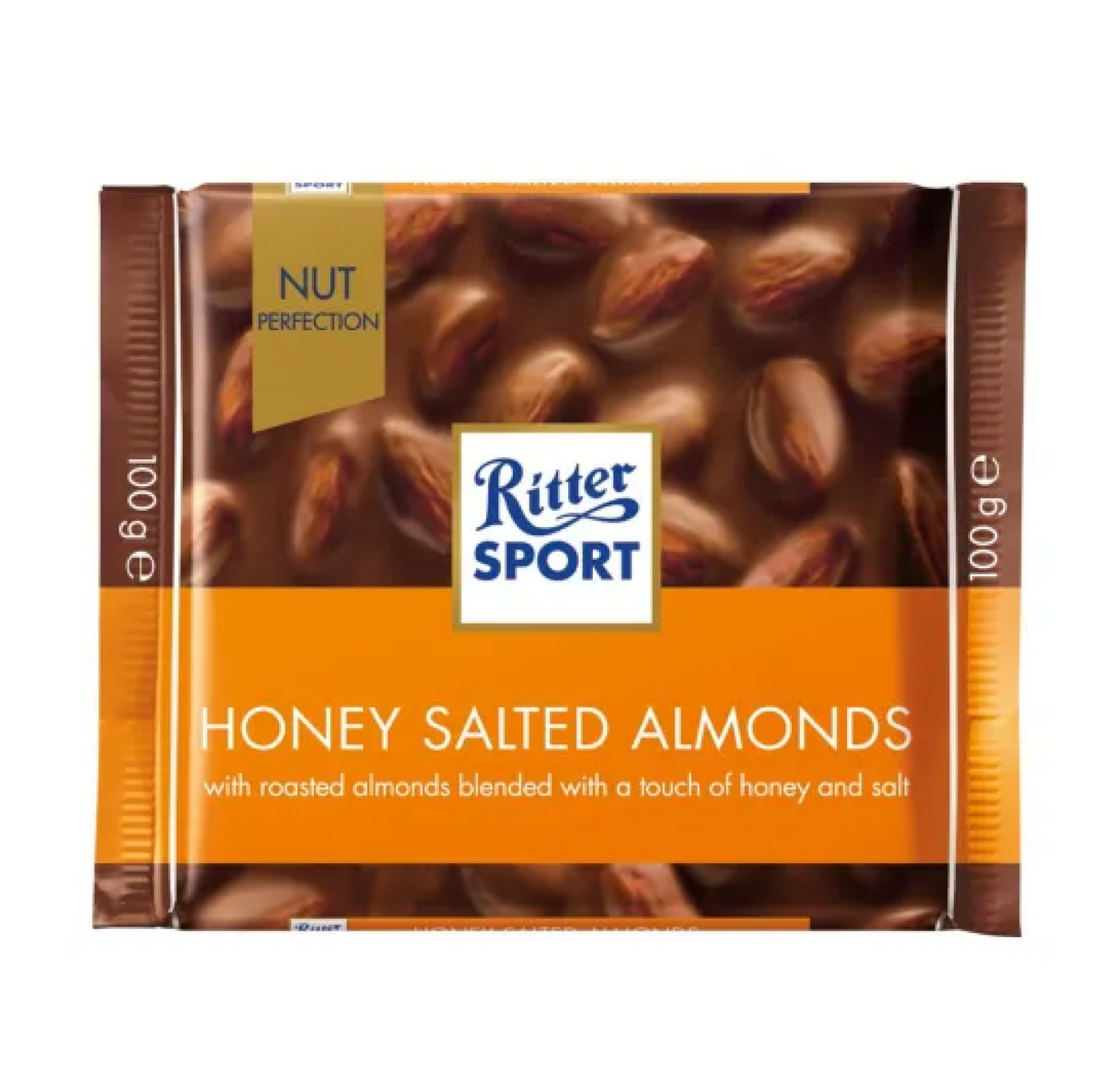 Ritter Sport Milk Chocolate with Honey Salted Almond 100g