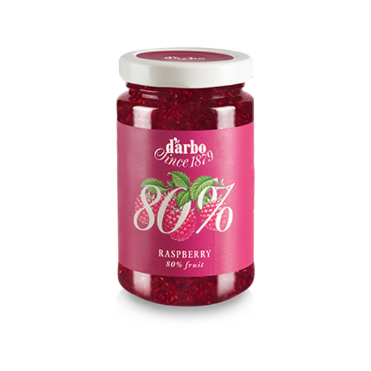 D'arbo 80% Raspberry Spread 212ml