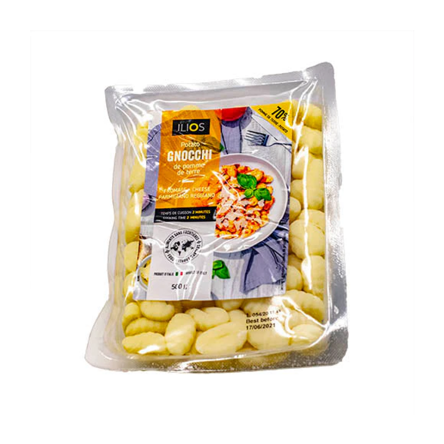Ilios Potato Gnocchi with Parmigiano Reggiano 500g
