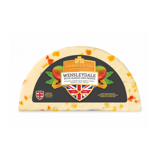 Coombe Castle Wensleydale with Mango and Papaya