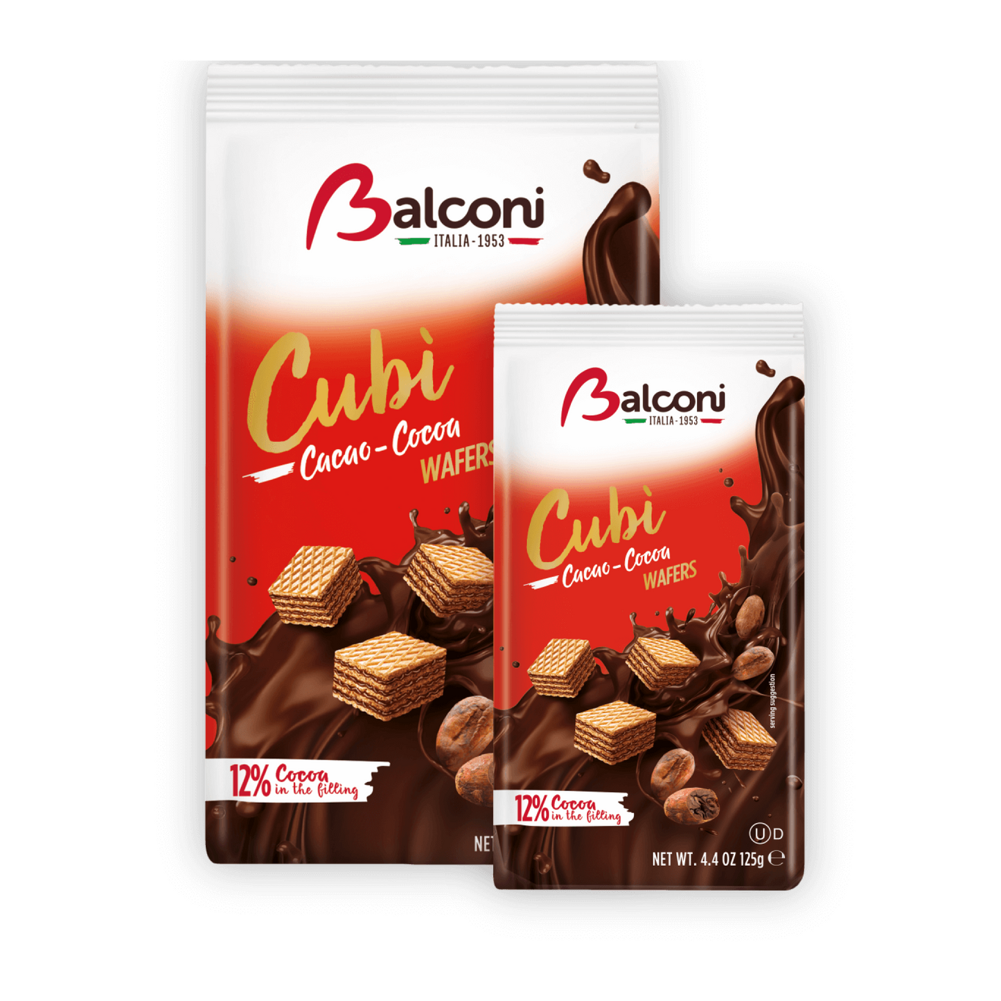 Balconi Cubi Cocoa Wafers 250g