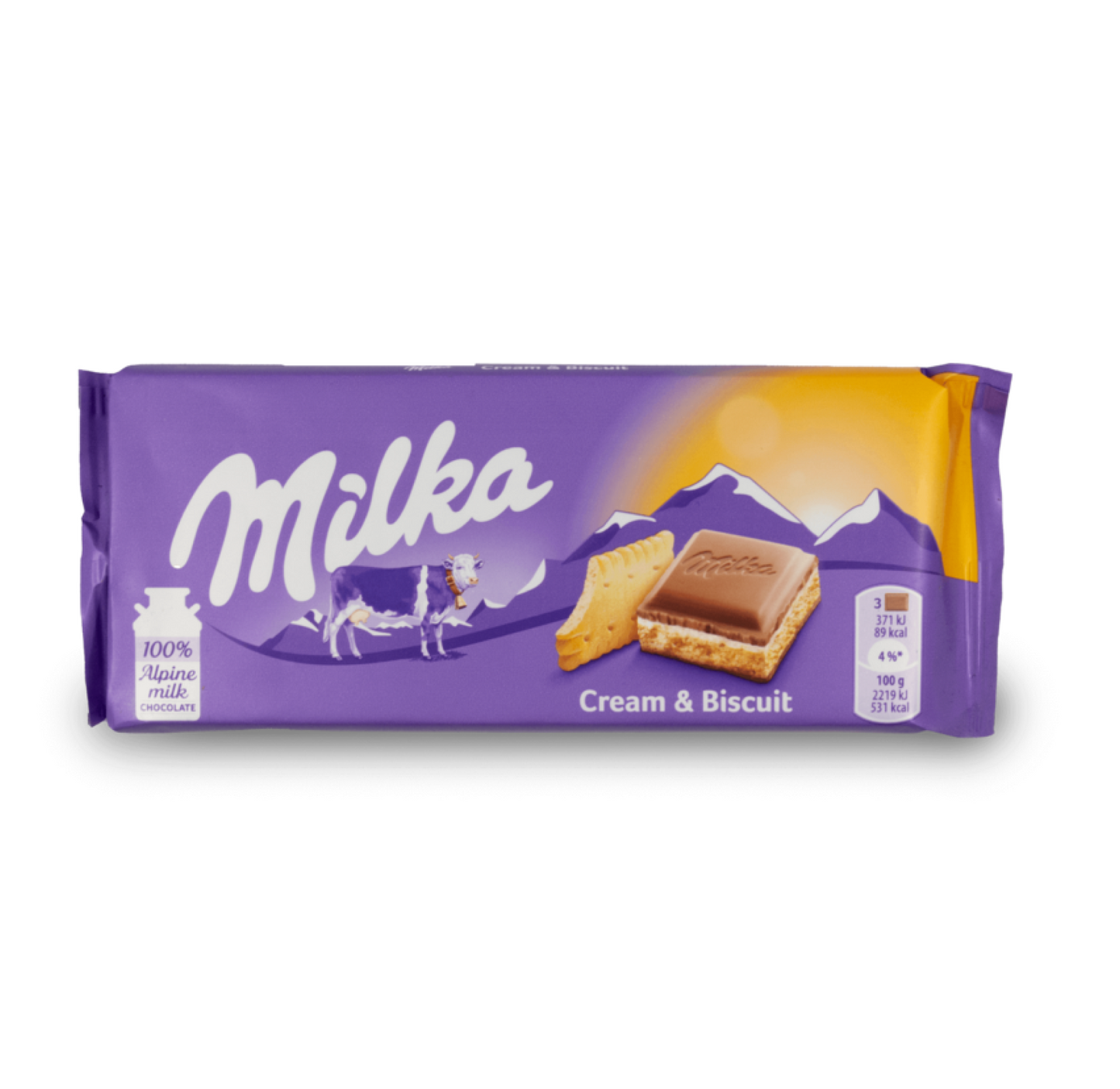 Milka Crème and Biscuit 100g