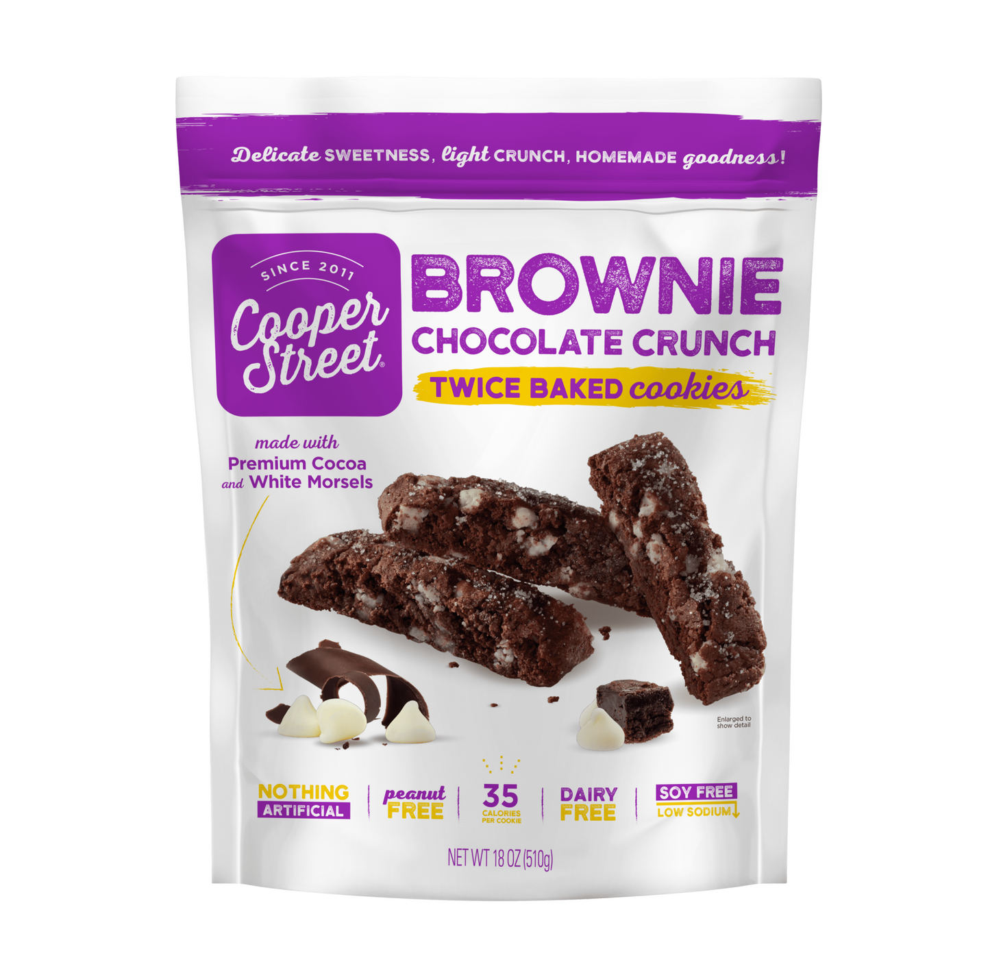 Cooper Street Brownie Chocolate Crunch Twice-Baked Cookies 141g