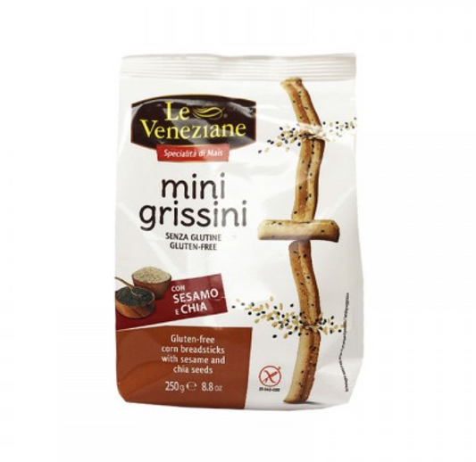 Le Veneziane Mini Grissini Breadsticks with Chia Seed 250g