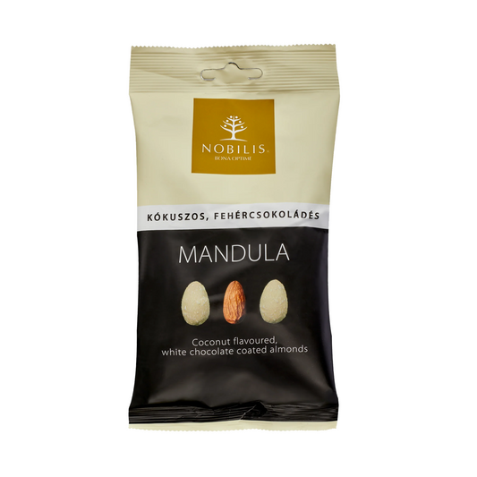 Nobilis Mandula Coconut Flavoured White Chocolate Covered Almonds 100g