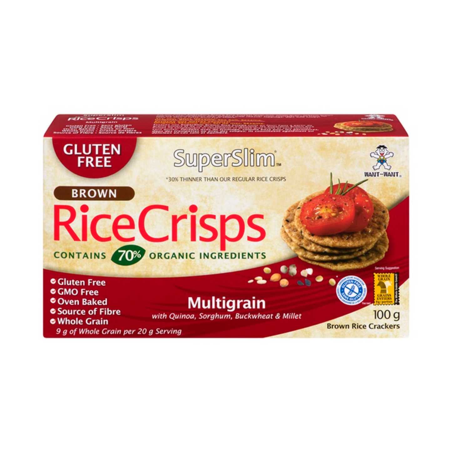 SuperSlim Multigrain Rice Crisps 100g