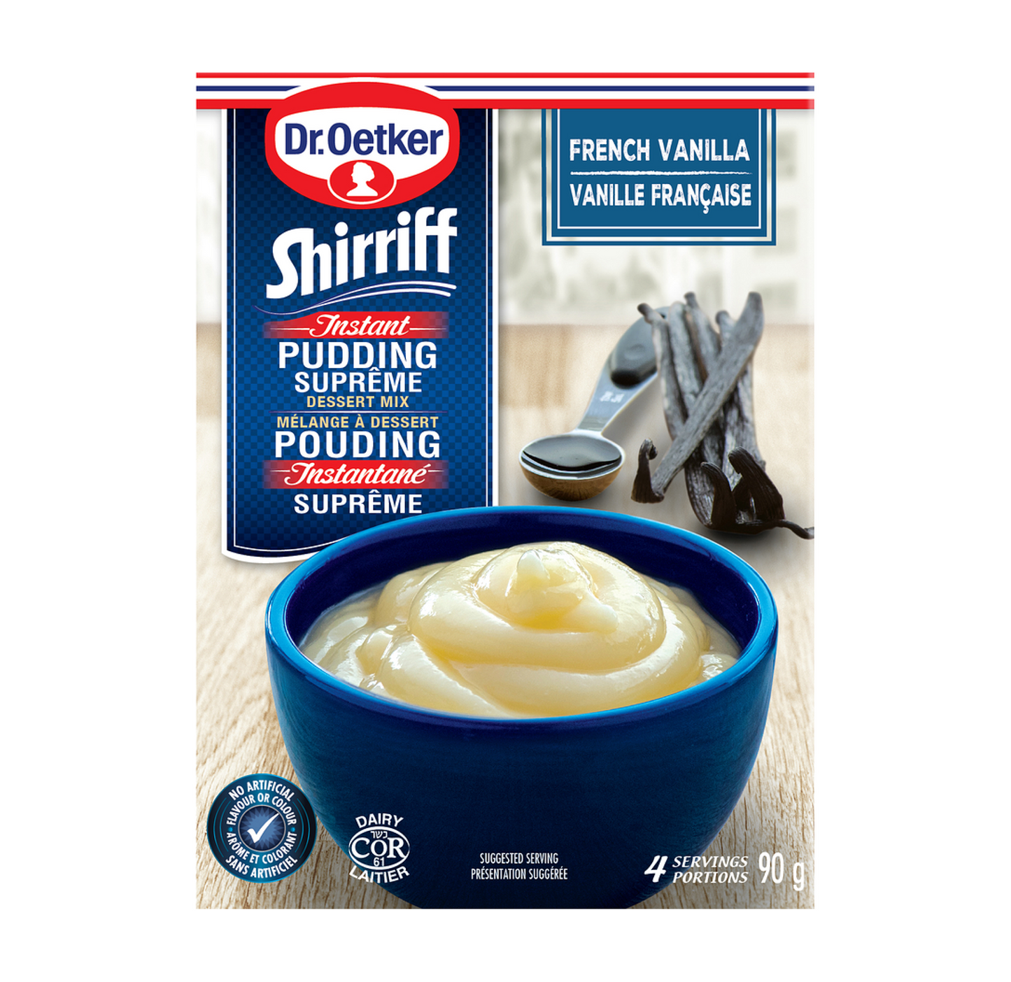 Dr. Oetker Shiriff French Vanilla Instant Pudding Mix 90g