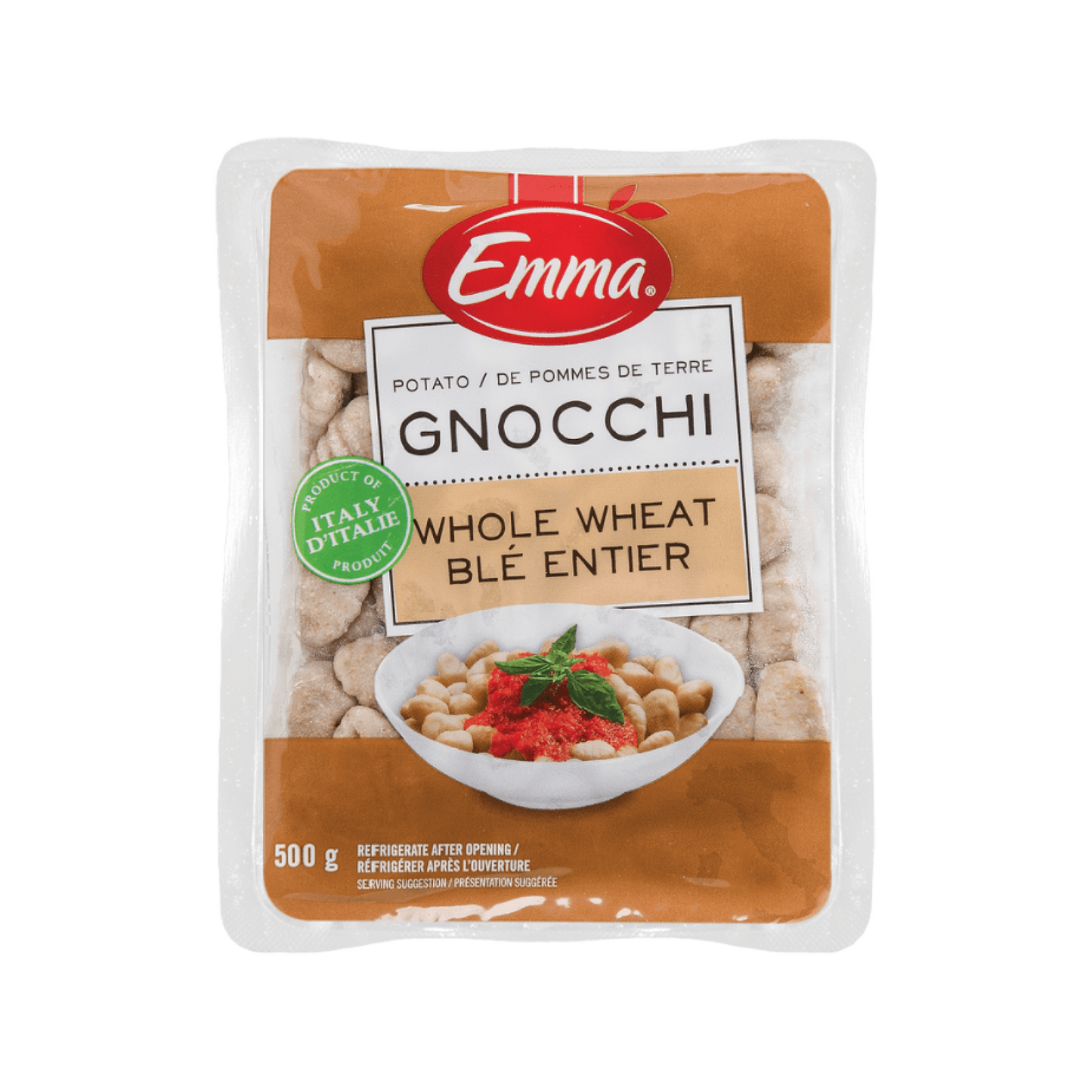 Emma Whole Wheat Potato Gnocchi 500g