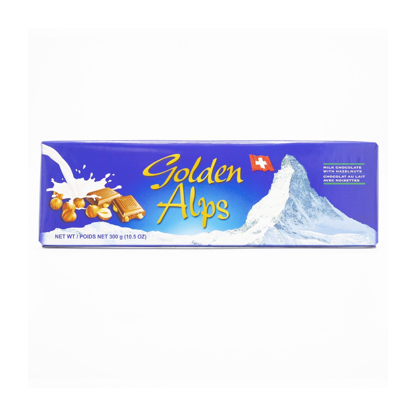 Golden Alps Milk Chocolate with Hazelnuts 300g