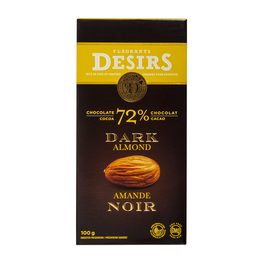 Flagrants Desirs Dark Chocolate Bar with Almond 100g