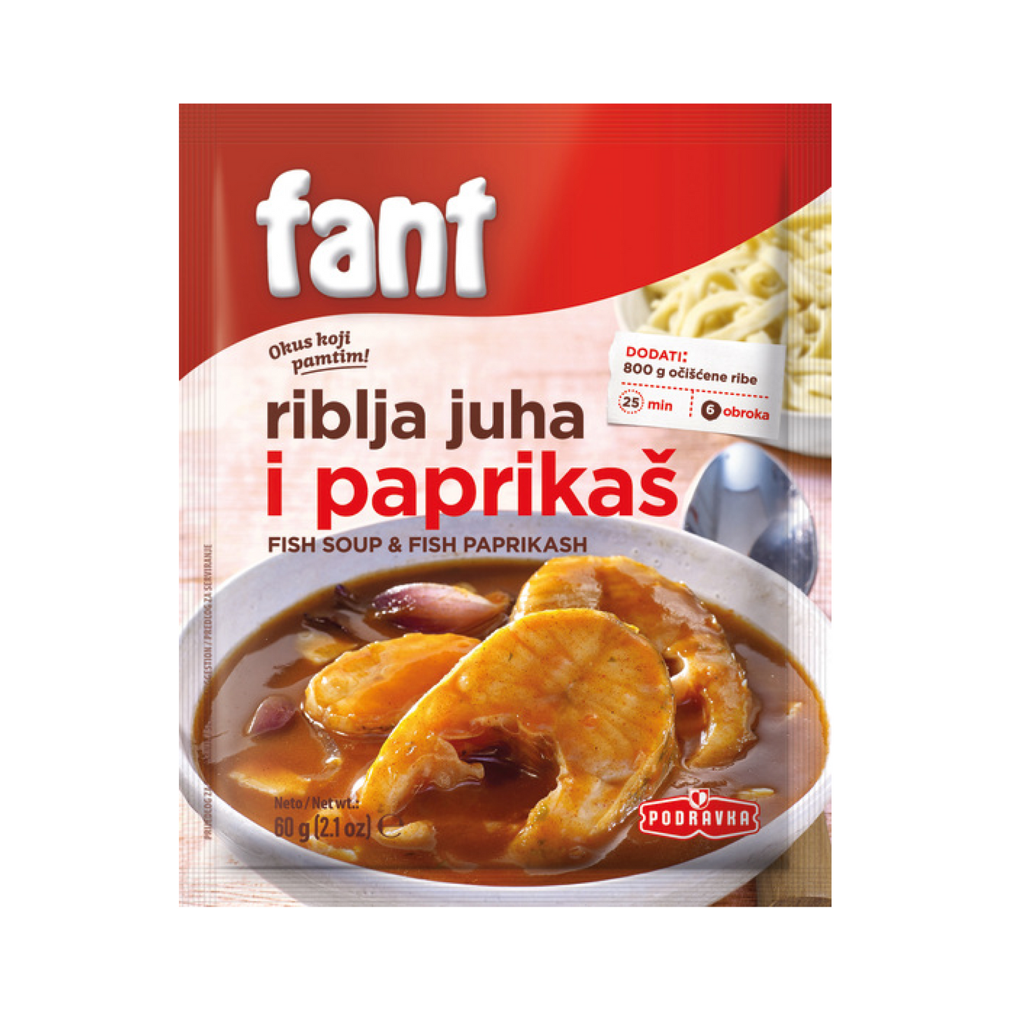 Fant Seasoning Mix for Fish Soup and Fish Paprikash 60g