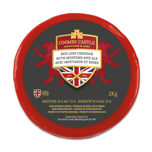 Coombe Castle English Cheddar with Beer and Mustard